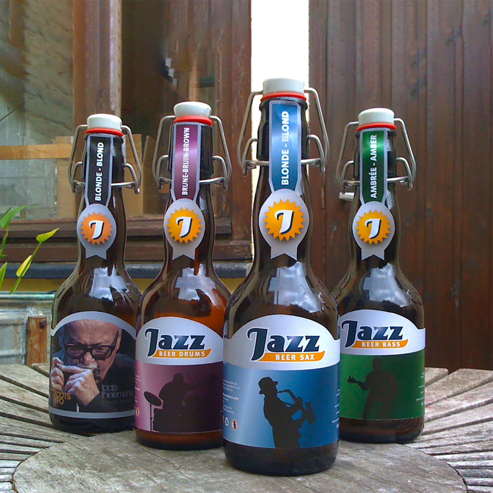 Packaging pour la marque de bière Jazzbeer.