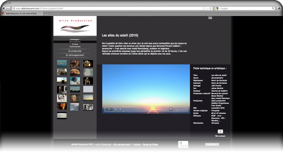 Creatures - Web Design - Aliz&eacute; Production