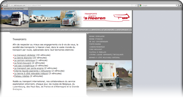 Creatures - Web Design - Transports ,s Heeren